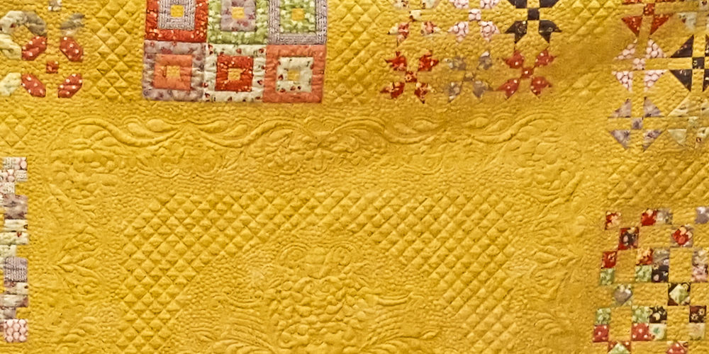 Detailed view of longarm quilting from KSLongarmQuilters